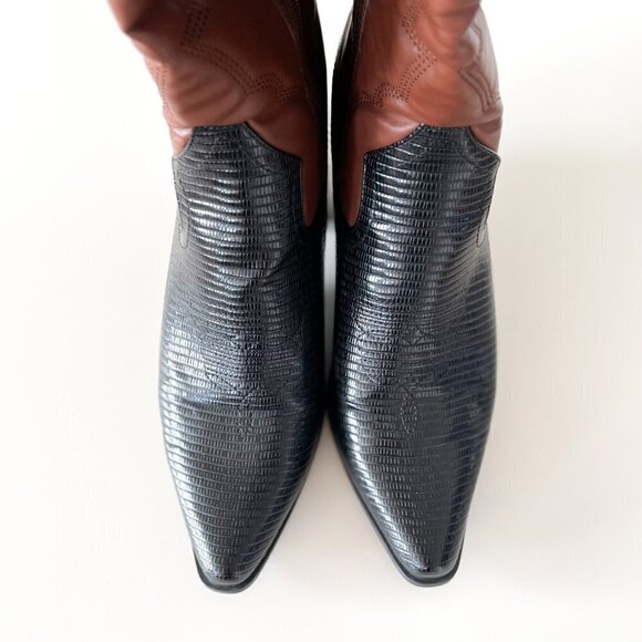 Two-Toned Western Boots - Picture 6 of 10